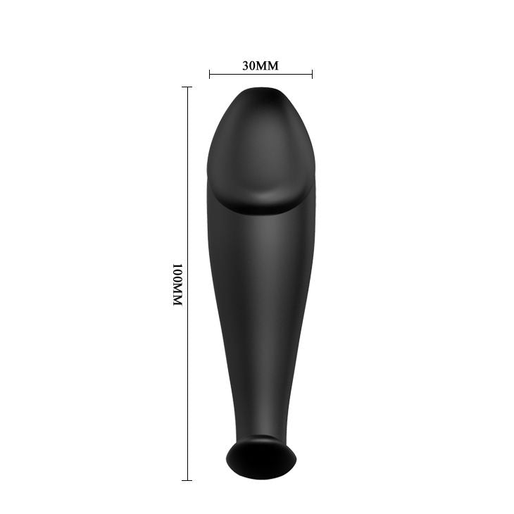 Pretty Love Bottom Pretty Love - Silicone Anal Plug Penis Form And 12 Vibration Modes Black