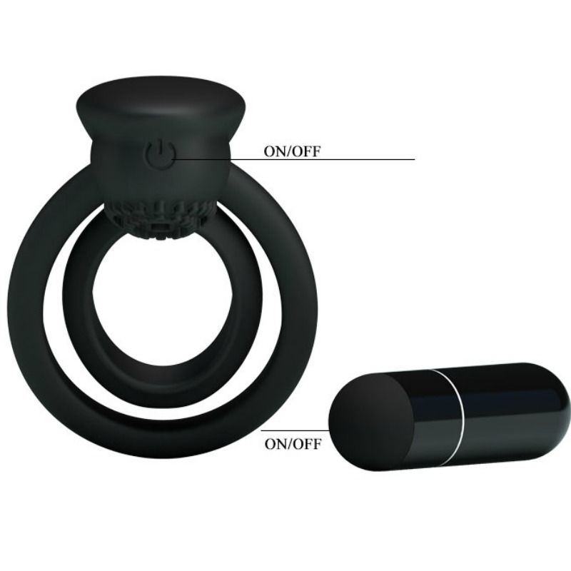 Pretty Love Male Pretty Love - Esther Vibrating Ring With Stimulator