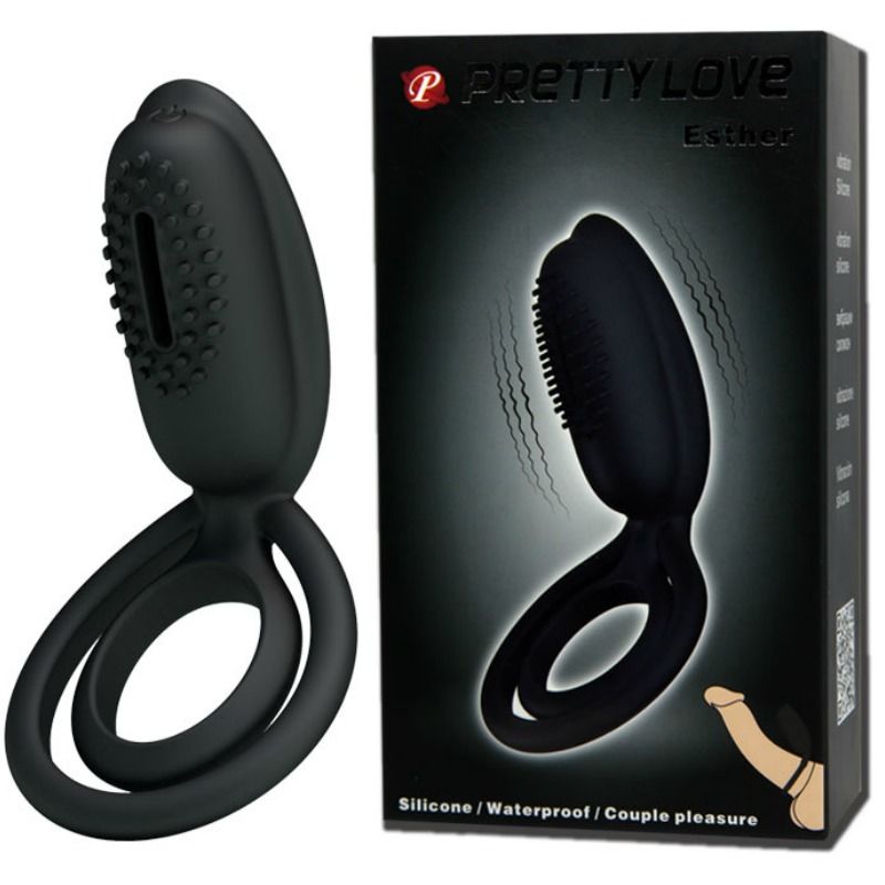 Pretty Love Male Pretty Love - Esther Vibrating Ring With Stimulator