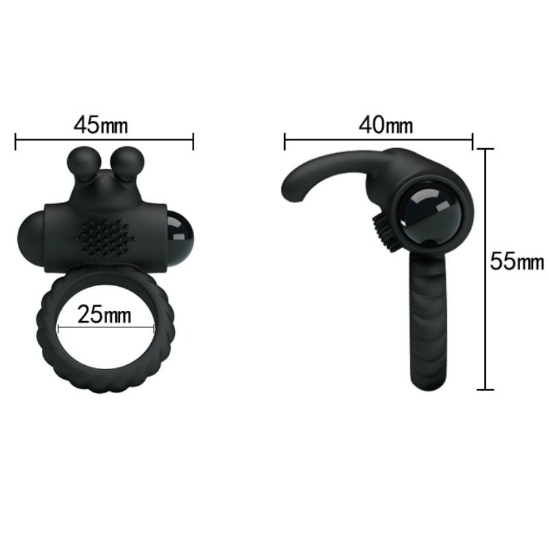 Pretty Love Male Pretty Love - Eudora Vibrating Ring With Stimulator