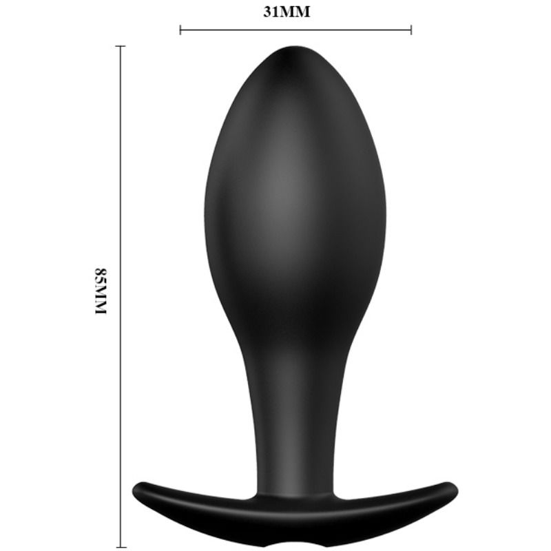 Pretty Love Bottom Pretty Love - Anal Plug Anchor Form Silicone 12 Vibration Modes Black