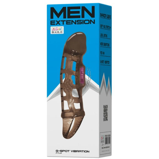 Baile For Him Baile - Penis Extension Sleeve With Vibration And Strap 13.5 Cm