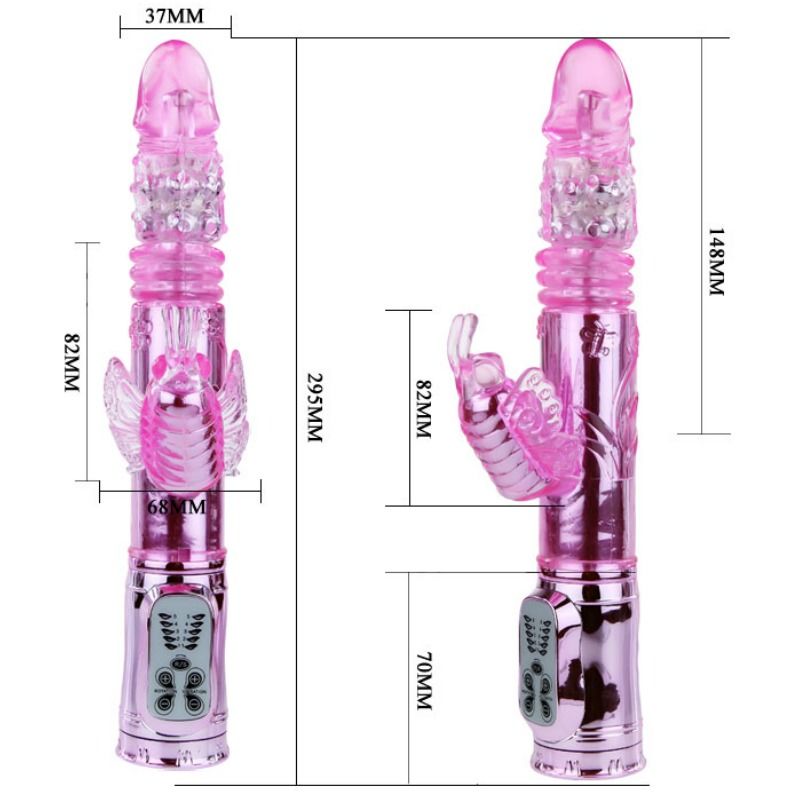 Baile Rotations Baile - Rechargeable Vibrator With Rotation And Throbbing Butterf Stimulator