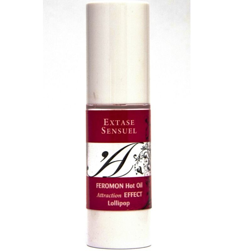 Extase Sensual Heating Effect Massage Oil With Lollipop Pheromones 30 Ml