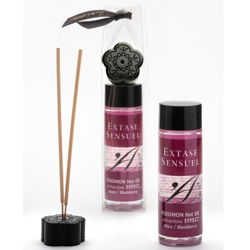 Extase Sensual Heating Effect Massage Oil With Blackberry Pheromones 100 Ml