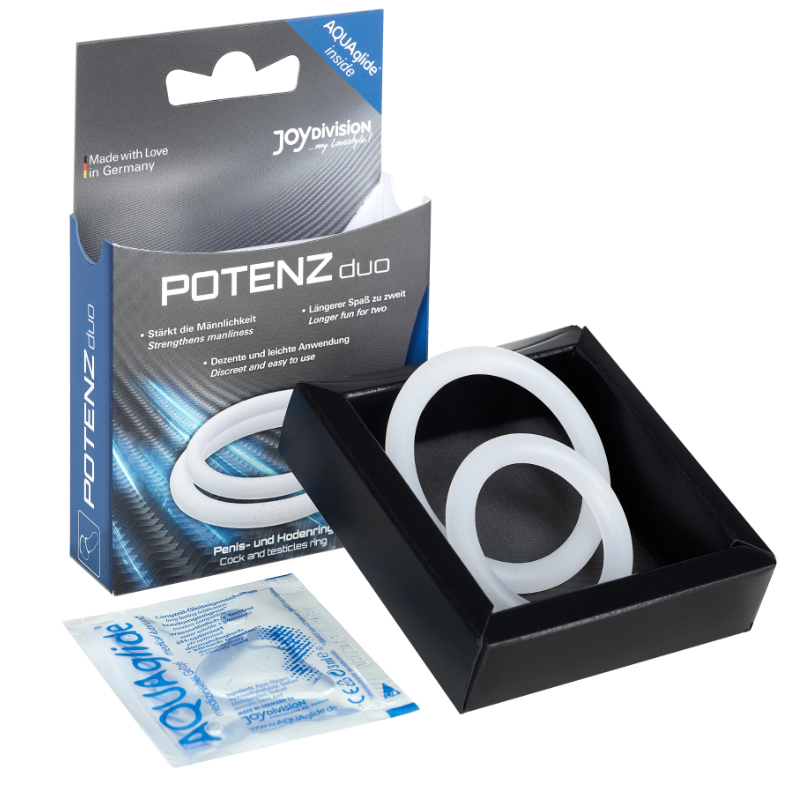 Joydivision Potenzduo White Rings - M