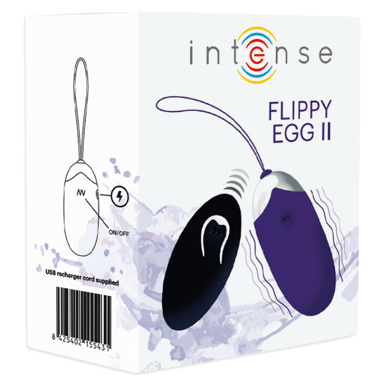 Intense Couples Toys Intense - Flippy Ii Vibrating Egg With Remote Control Purple