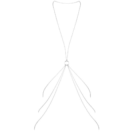 Bijoux Magnifique Bijoux - Magnifique Metal Chains For The Body 8 Silver