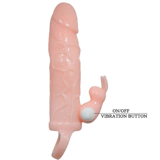 Baile For Him Baile - Brave Man Penis Cover With Rabbit And Double Engine Flesh 16.5 Cm