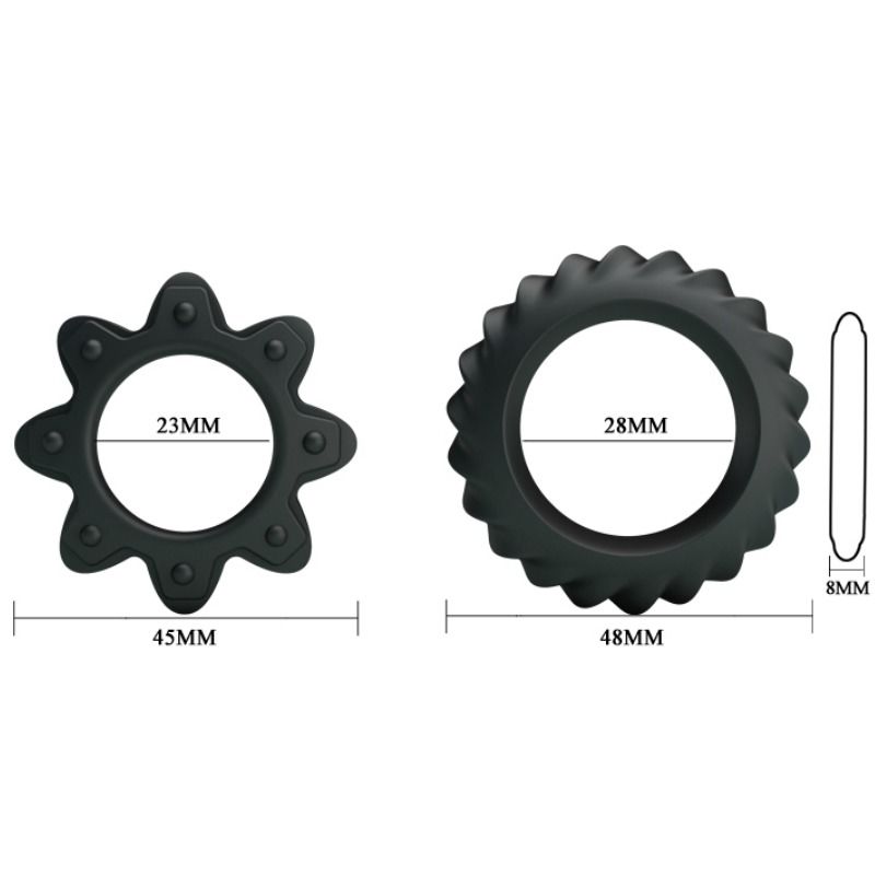 Baile For Him Baile - Kit 2 Ring Flowering Silicone Rings