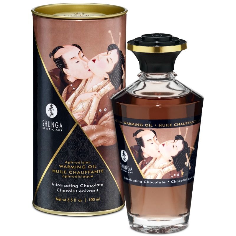 Shunga Oils Shunga - Massage Oil With Heat Effect Intense Chocolate Flavor 100 Ml