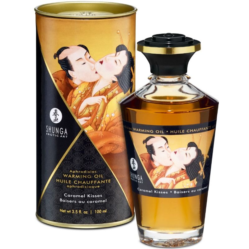 Shunga Oils Shunga - Massage Oil With Heat Effect Caramel Flavor 100 Ml