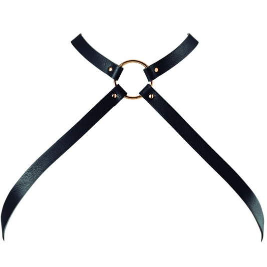 Bijoux Maze Bijoux - Indiscrets Maze Crossed Chest Harness Black