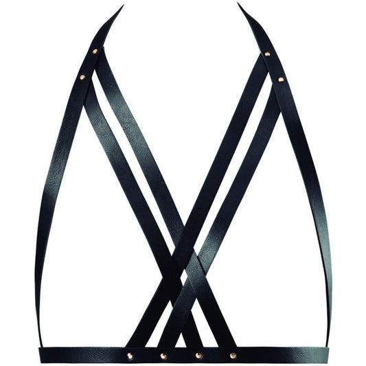 Bijoux Maze Bijoux Indiscrets Maze - Halter Bra Harness Black