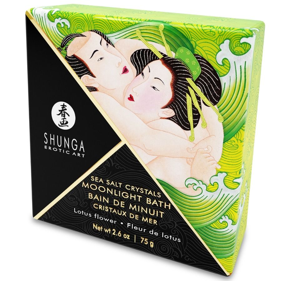 Shunga Bath Experience Shunga - Lotus Flavored Bath Or Salts 75 Gr