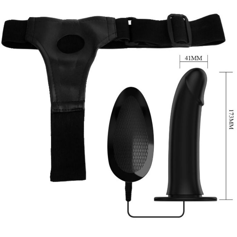 Pretty Love Male Pretty Love - Vito Strap On With Hollow Dildo And Vibration 17.3 Cm