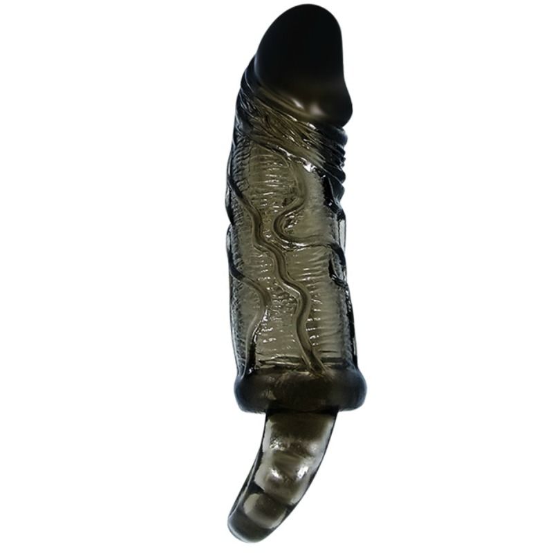 Baile For Him Baile - Penis Extender Cover With Strap For Testicles Black 13.5 Cm