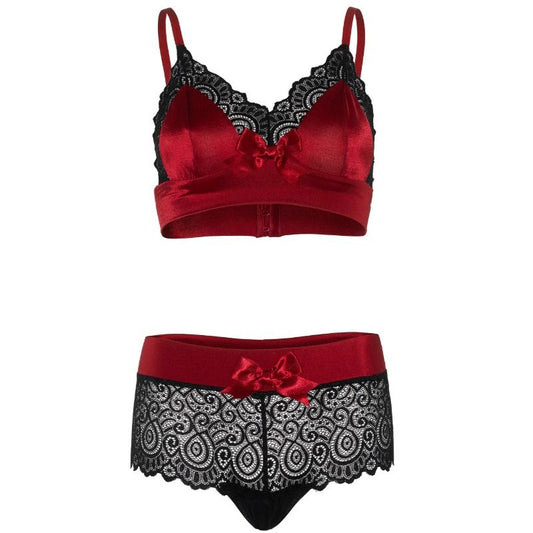 Leg Avenue Sets Leg Avenue - Set Dos Piezas Rojo Y Negro L/Xl