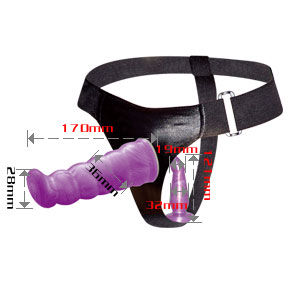 Baile Lilac Female Anal And Vaginal Harness Gpoint 17 Cm