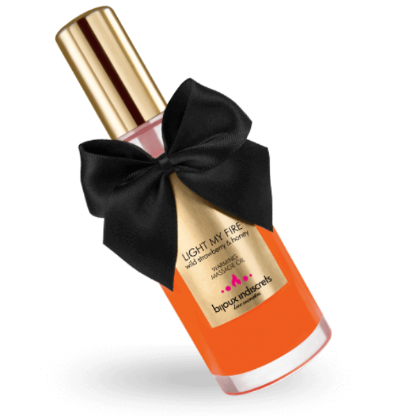 Bijoux Love Cosmetiques Bijoux - Massage Oil Heat Effect Strawberry Aroma