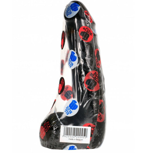 All Black Soft Black Realistic Dildo 20 Cm