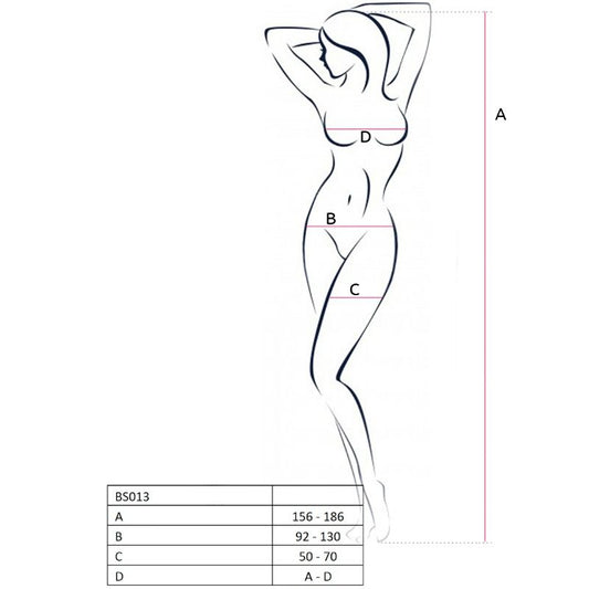 Passion Woman Bodystockings Passion - Woman Bs013 Black Bodystocking One Size