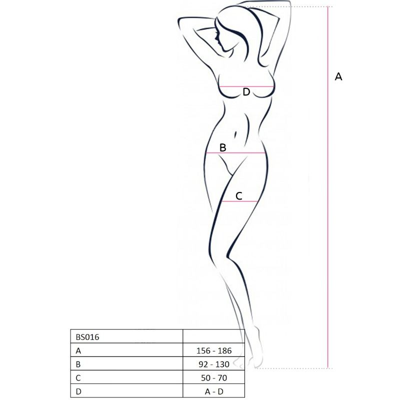 Passion Woman Bodystockings Passion - Woman Bs016 Bodystocking Black One Size