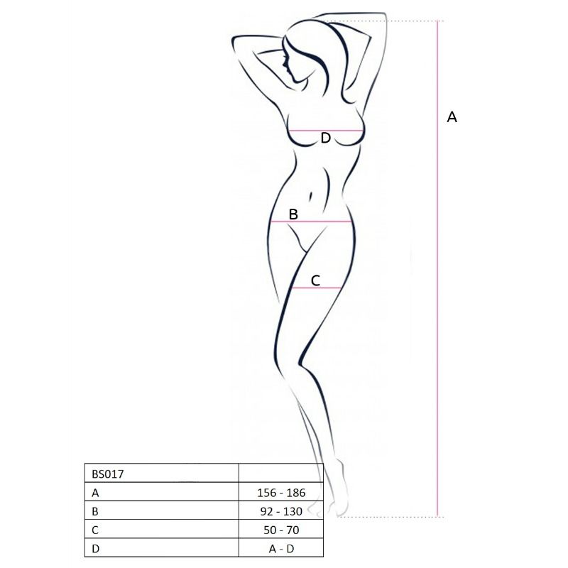 Passion Woman Bodystockings Passion - Woman Bs017 Bodystocking Black One Size