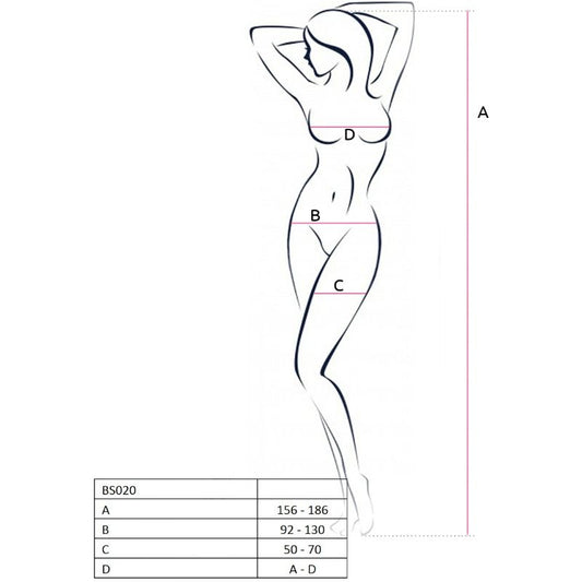 Passion Woman Bodystockings Passion - Woman Bs020 White Bodystocking One Size