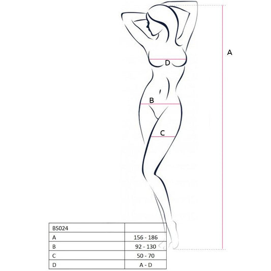 Passion Woman Bodystockings Passion - Woman Bs024 White Bodystocking One Size