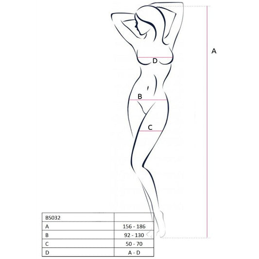 Passion Woman Passion - Woman Bs032 Red Bodystocking One Size