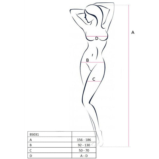 Passion Woman Bodystockings Passion - Woman Bs031 Bodystocking Black One Size