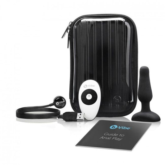 B-Vibe Novice Remote Control Anal Plug Black