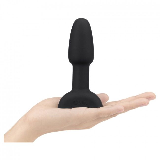B-Vibe Rimming Remote Control Anal Plug Petite Black