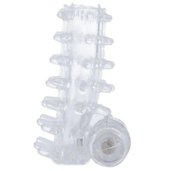 Casual Love Ring Vibrating Sleeve Transparent