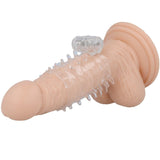 Casual Love Ring Vibrating Sleeve Transparent