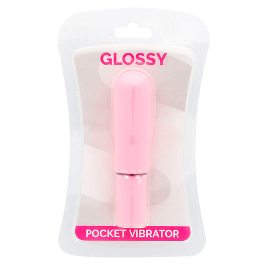 Glossy Pocket Vibrator Pink
