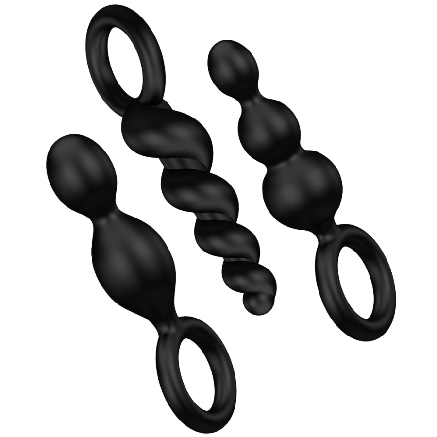 Satisfyer Plugs Satisfyer - Anal Plugs Set 3 Pcs Black
