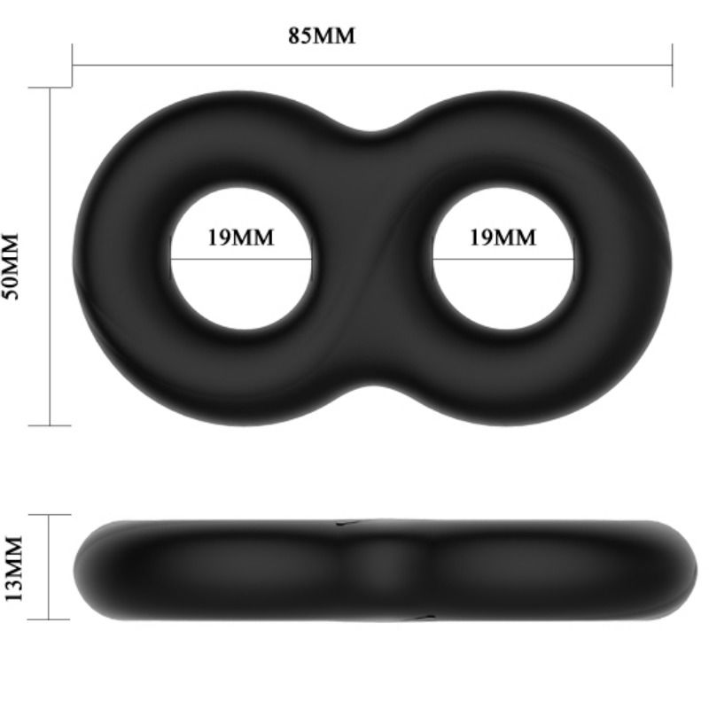 Crazy Bull Double Medical Silicone Ring