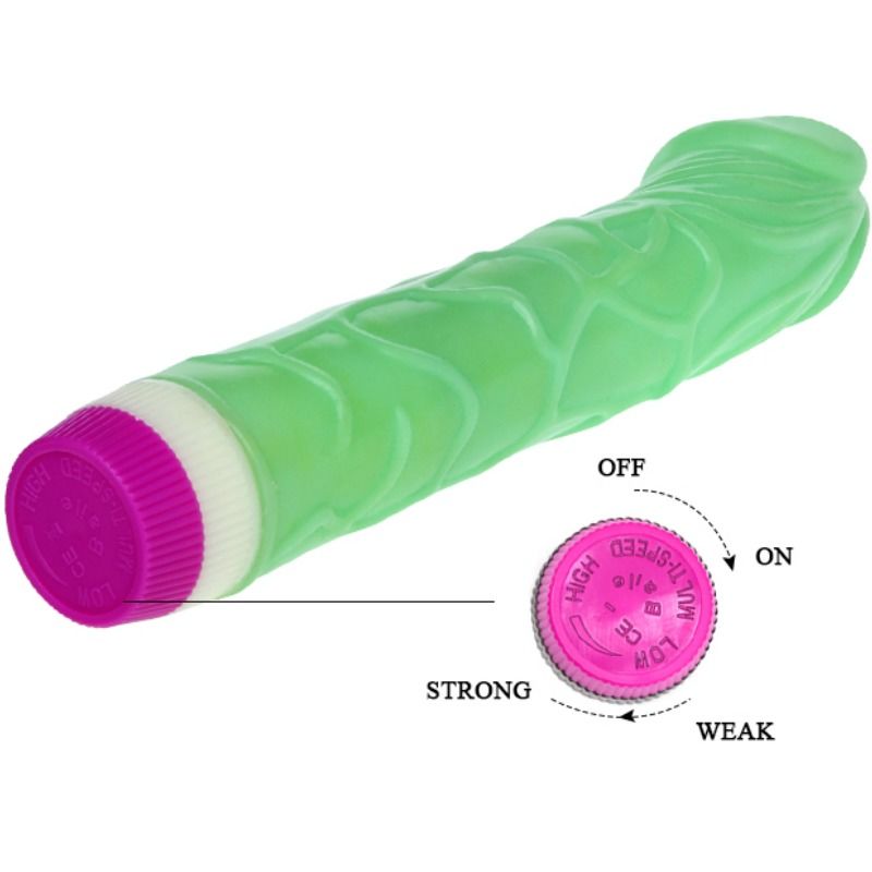Baile Vibrators Baile - Waves Of Pleasure Vibrator 23 Cm Green