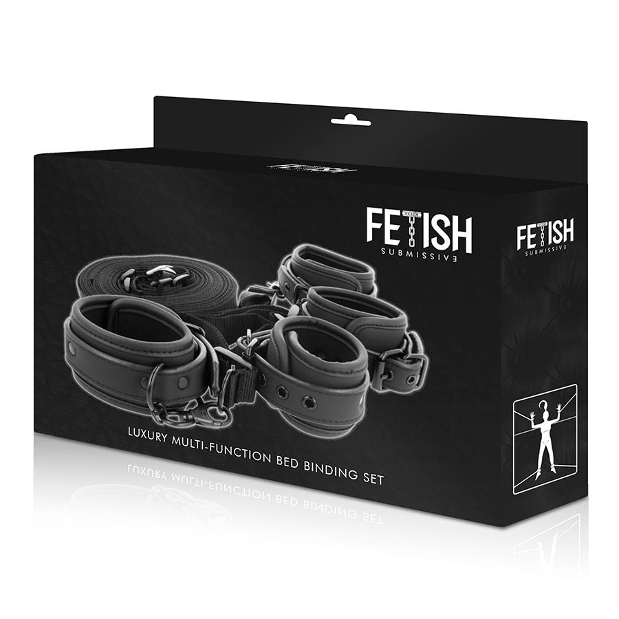 Fetish Submissive Bondage Fetish Submissive - Set Of Handcuffs And Ties With Noprene Lining
