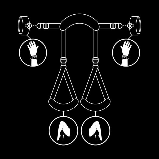 Fetish Submissive Bondage Fetish Submissive - Open Legs Position With Noprene Lining Handcuffs