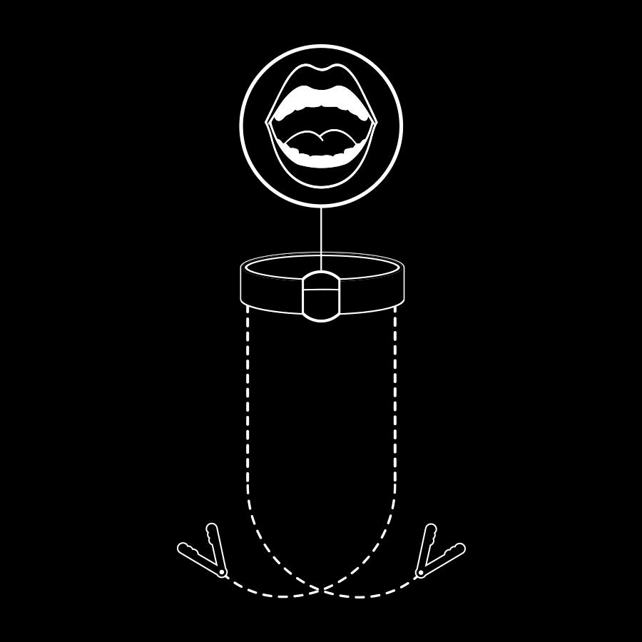 Fetish Submissive Bondage Fetish Submissive - Gag Ring With Nipple Clamps