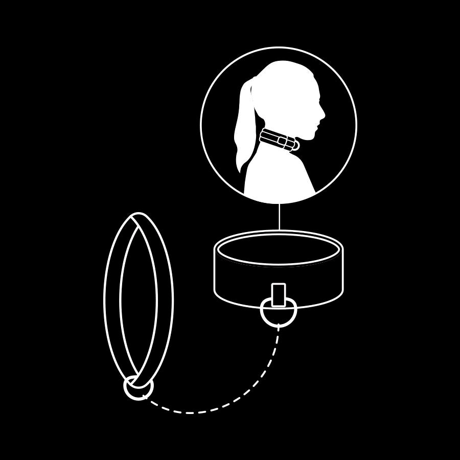 Fetish Submissive Bondage Fetish Submissive - Noprene Lining Chain Necklace