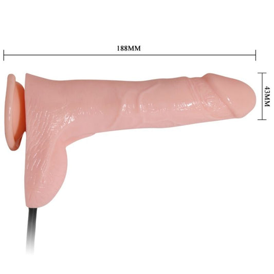 Baile Realistic Vibrating And Inflatable Dildo 18.8 Cm