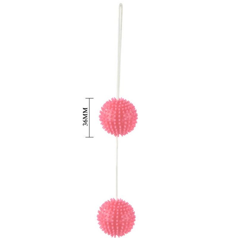 Baile Stimulating Baile - A Deeply Pleasure Pink Textured Balls 3.6 Cm