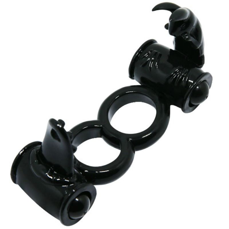 Baile For Him Baile - Sweet Ring Double Ring With Double Rabbit