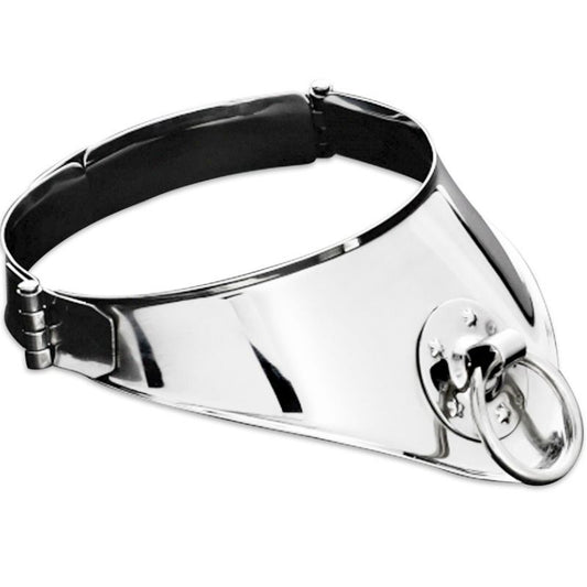 Metal Hard Restraint Collar With Ring And Padlock 12.5 Cm
