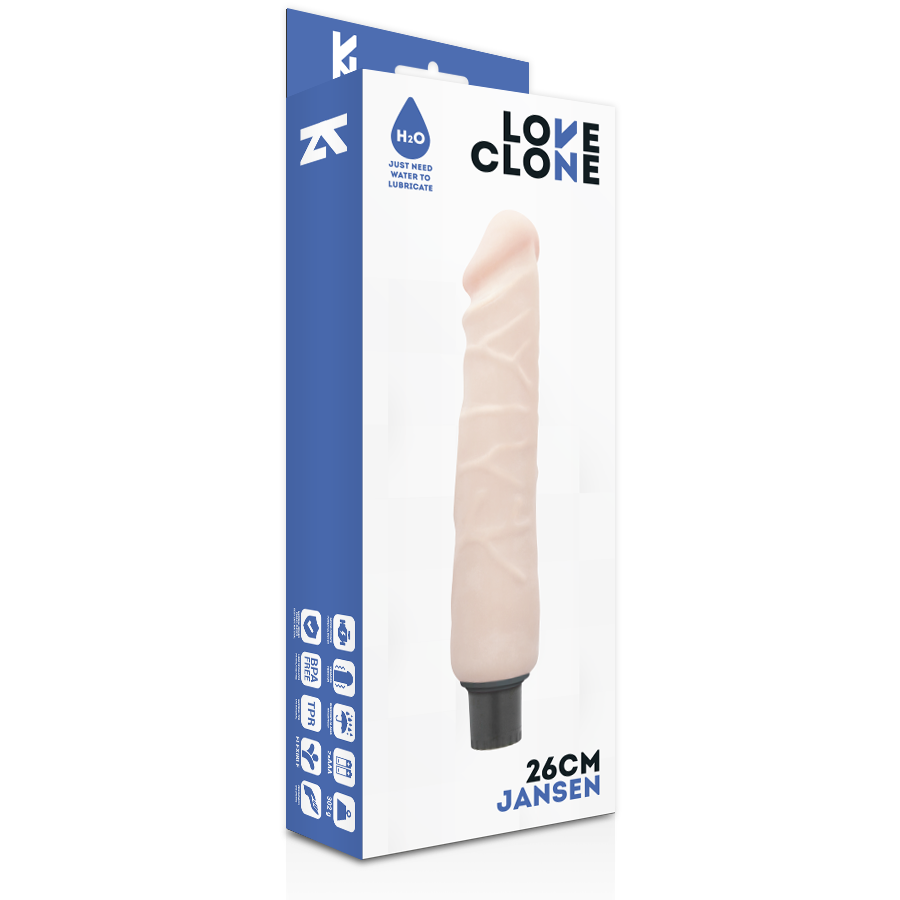 Loveclone Jansen Self Lubrication Vibrator 26 Cm -O- 4.2 Cm