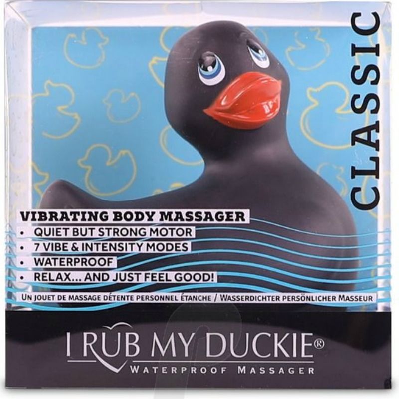 Big Teaze Toys Big Tease Toys - I Rub My Duckie Classic Vibrating Duck Black